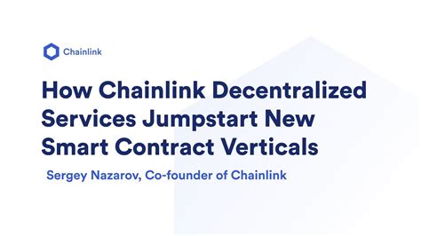chainlink canada create. chainlink. wallet. coin. How Chainlink Decentralized Services Jumpstart New Smart Contract Verticals